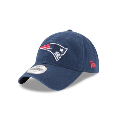 Blue New England Patriots Hat - New Era NFL Core Classic 9TWENTY Adjustable Caps USA6817593